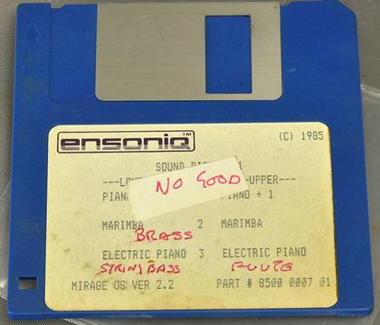 Ensoniq-Disks for Mirage - factory & other